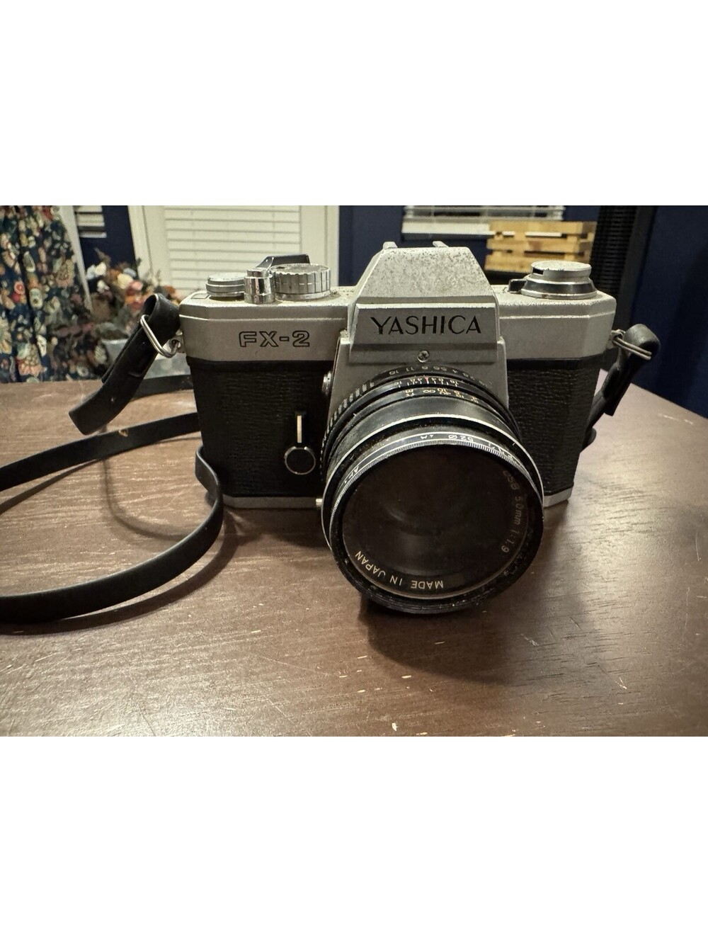 Yashica FX-2 35mm SLR Film Camera with Yashica 50mm F1.9 lens Untested As Is